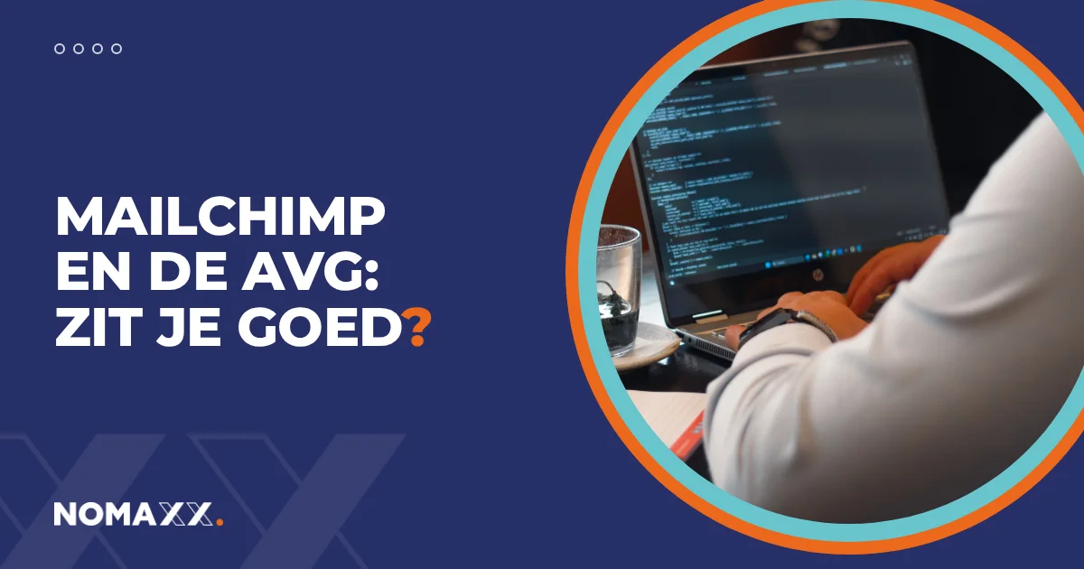 Mailchimp en de AVG, werken aan de nieuwsbrief op de laptop